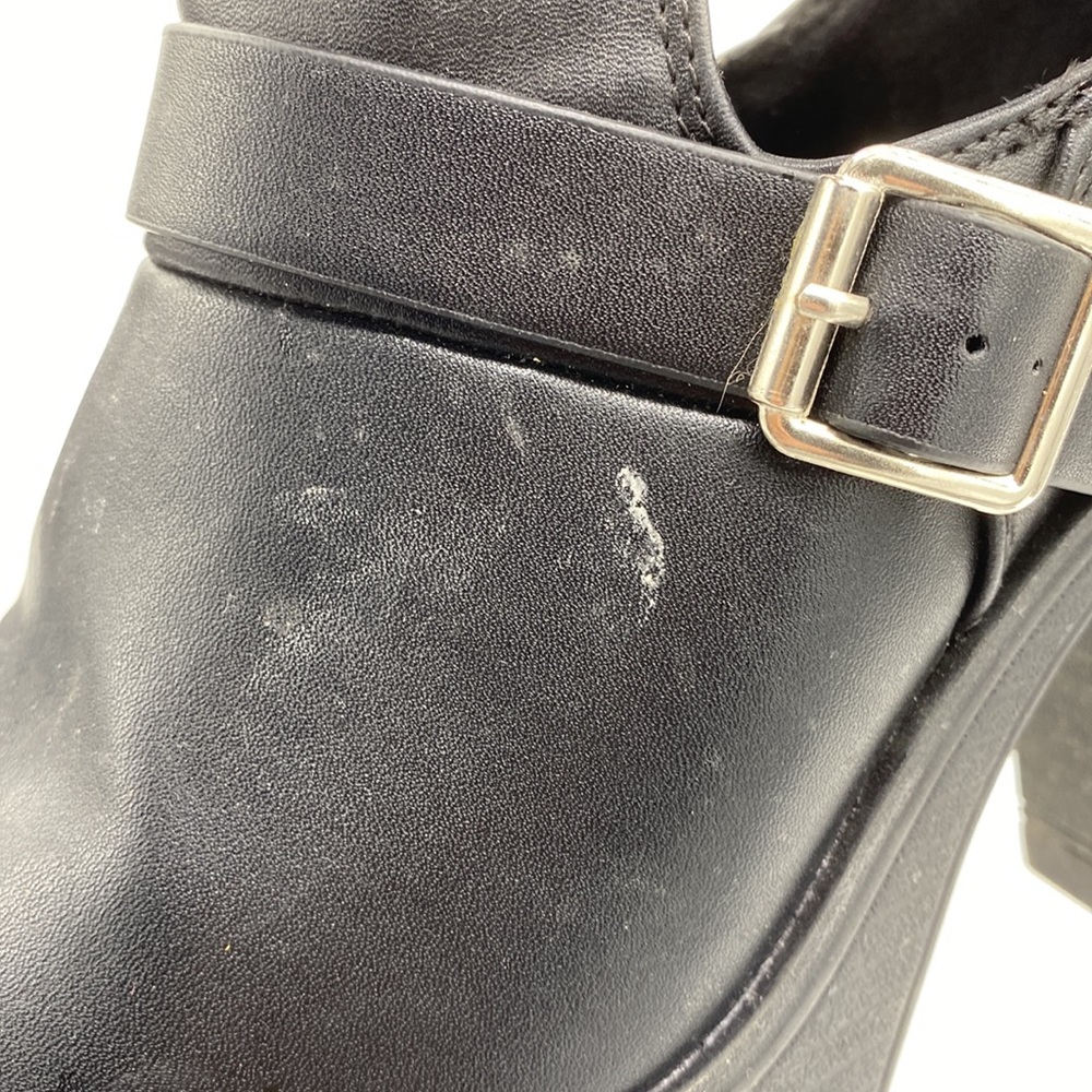 Charlotte Russe Platform Ankle Booties Buckle Black Womens Size 8 - Picture 12 of 16